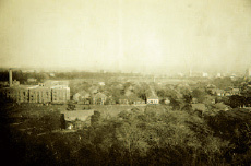 Panoramic view of the University of Tokyo Hospital circa 1930
