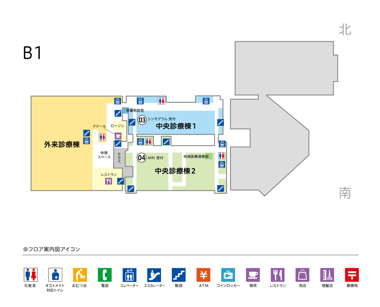 フロアマップ B1階