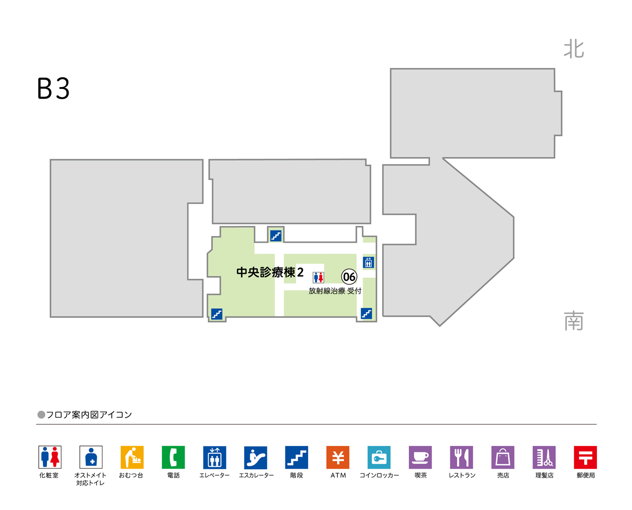 フロアマップ B3階